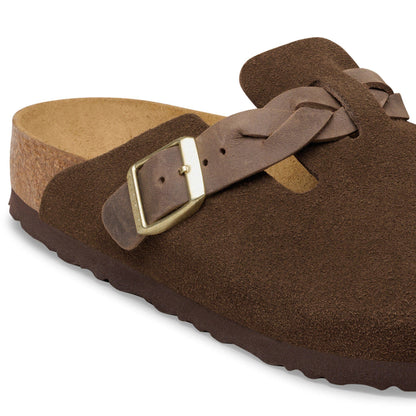 Boston Braided Suede Leather in Color Carafe | Birkenstock