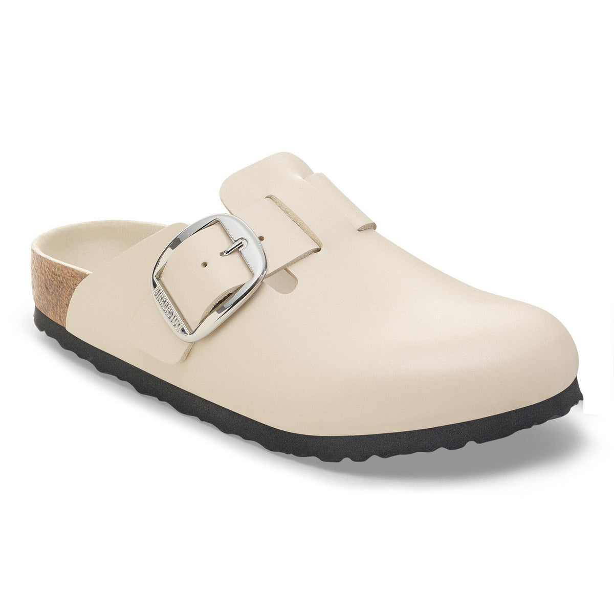 Boston Big Buckle Leather in Color Oyster Dressy Leather | Birkenstock