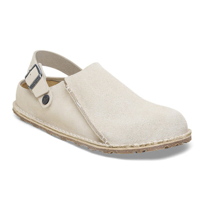 Lutry Premium Suede Suede Leather in Color Eggshell | Birkenstock