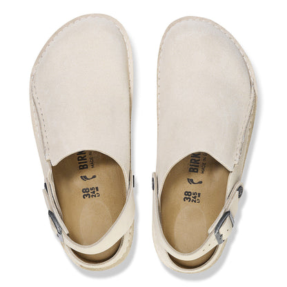 Lutry Premium Suede Suede Leather in Color Eggshell | Birkenstock
