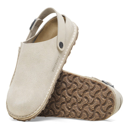 Lutry Premium Suede Suede Leather in Color Eggshell | Birkenstock