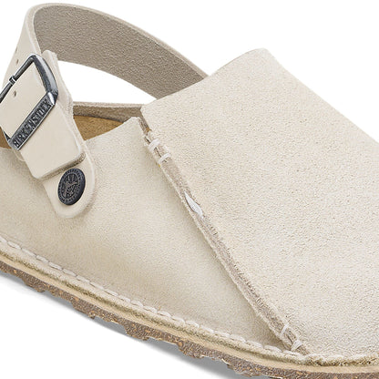 Lutry Premium Suede Suede Leather in Color Eggshell | Birkenstock