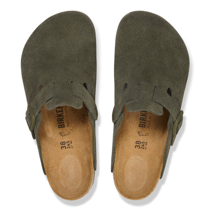 Boston Suede Leather in Color Thyme | Birkenstock