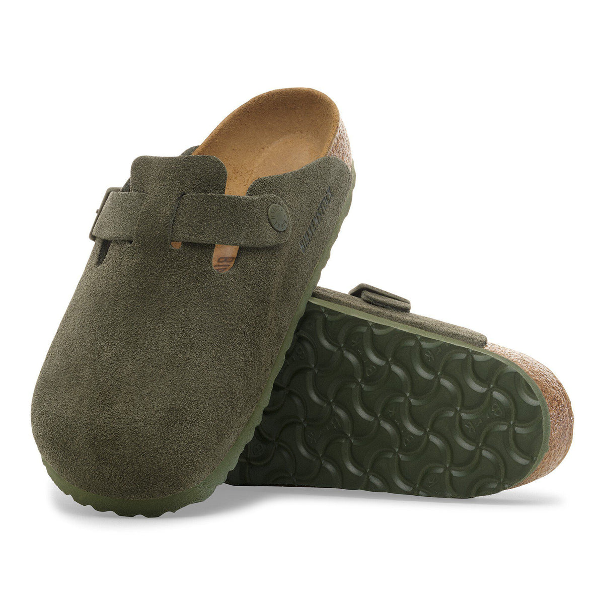 Boston Suede Leather in Color Thyme | Birkenstock