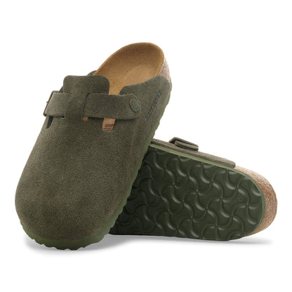 Boston Suede Leather in Color Thyme | Birkenstock