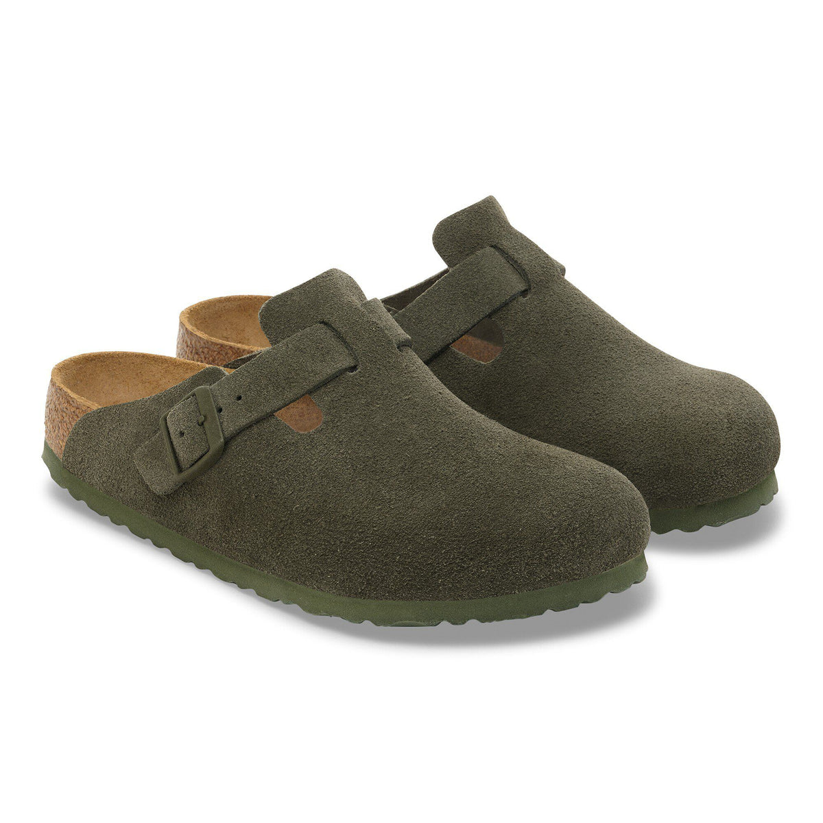 Boston Suede Leather in Color Thyme | Birkenstock