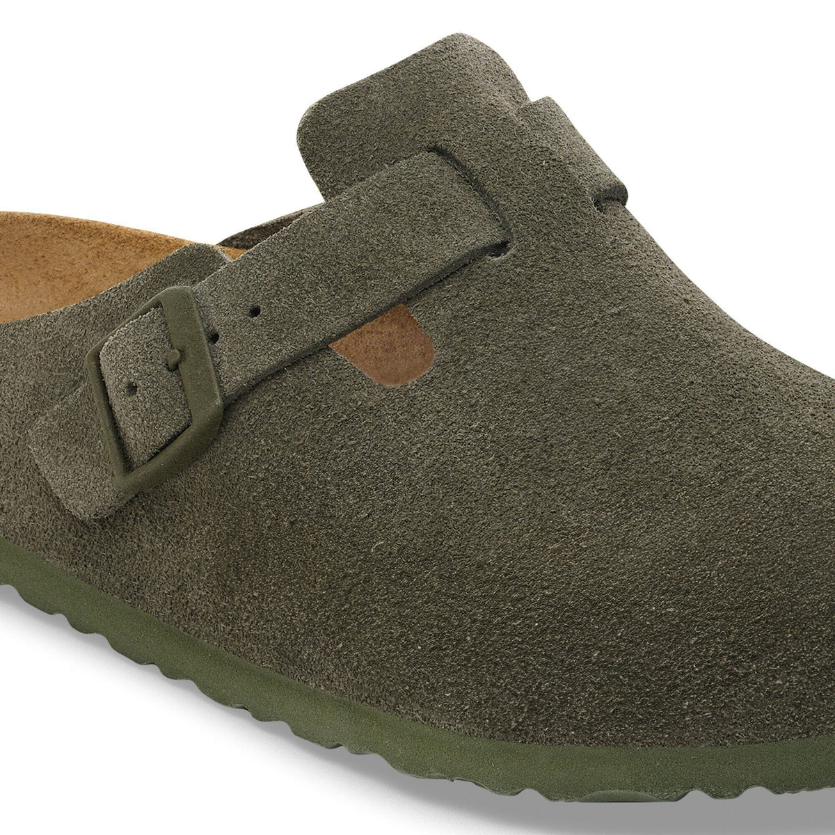 Boston Suede Leather in Color Thyme | Birkenstock