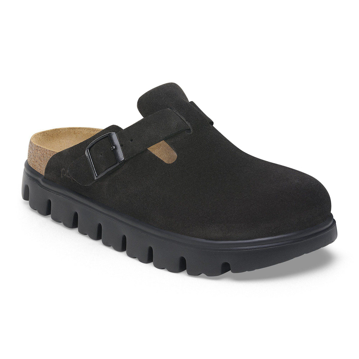 Boston Chunky Suede Leather in Color Black/Black | Birkenstock