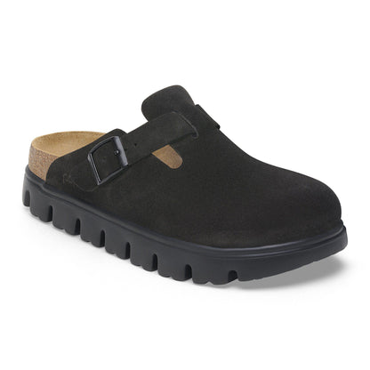 Boston Chunky Suede Leather in Color Black/Black | Birkenstock
