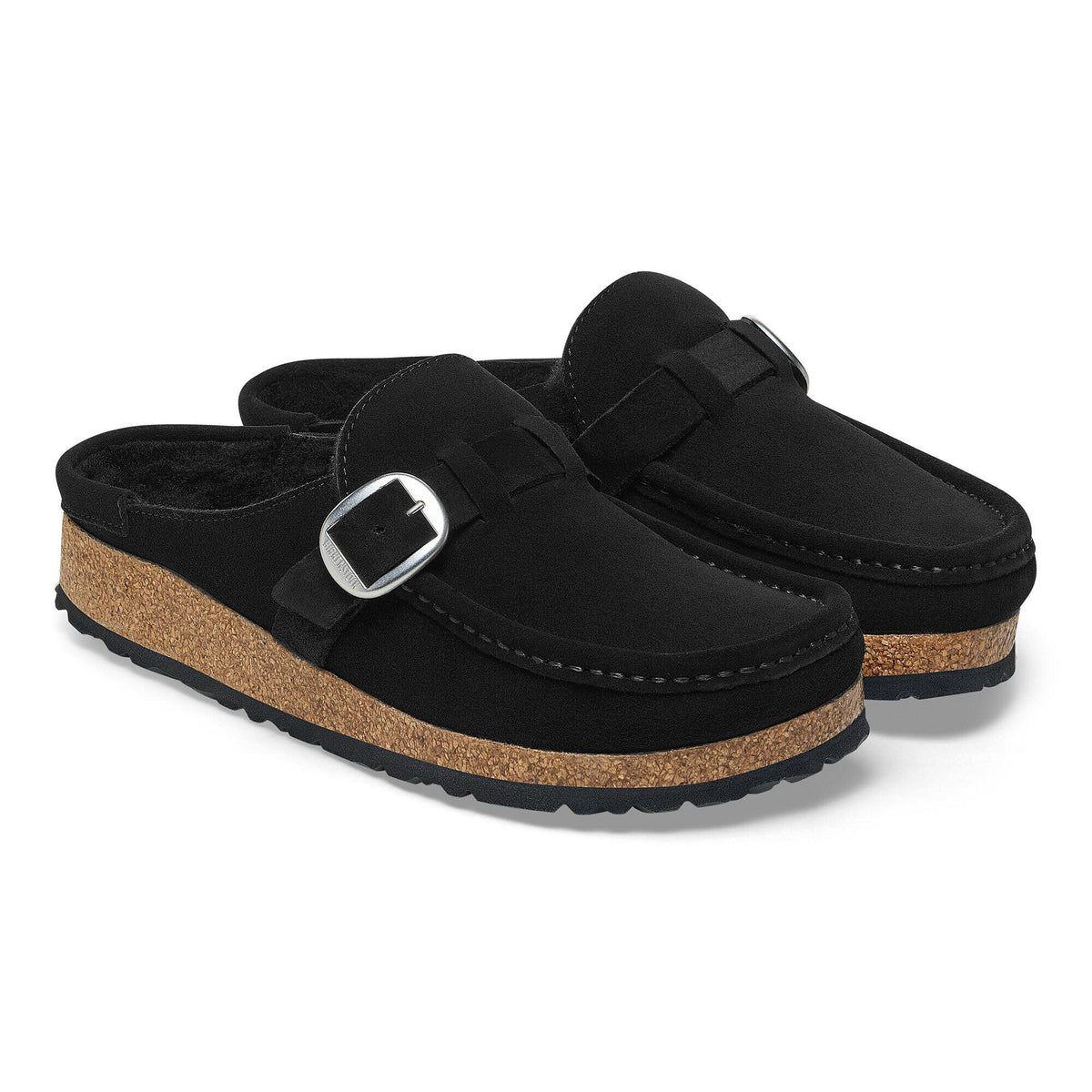 Buckley Shearling Suede Leather in Color Black | Birkenstock