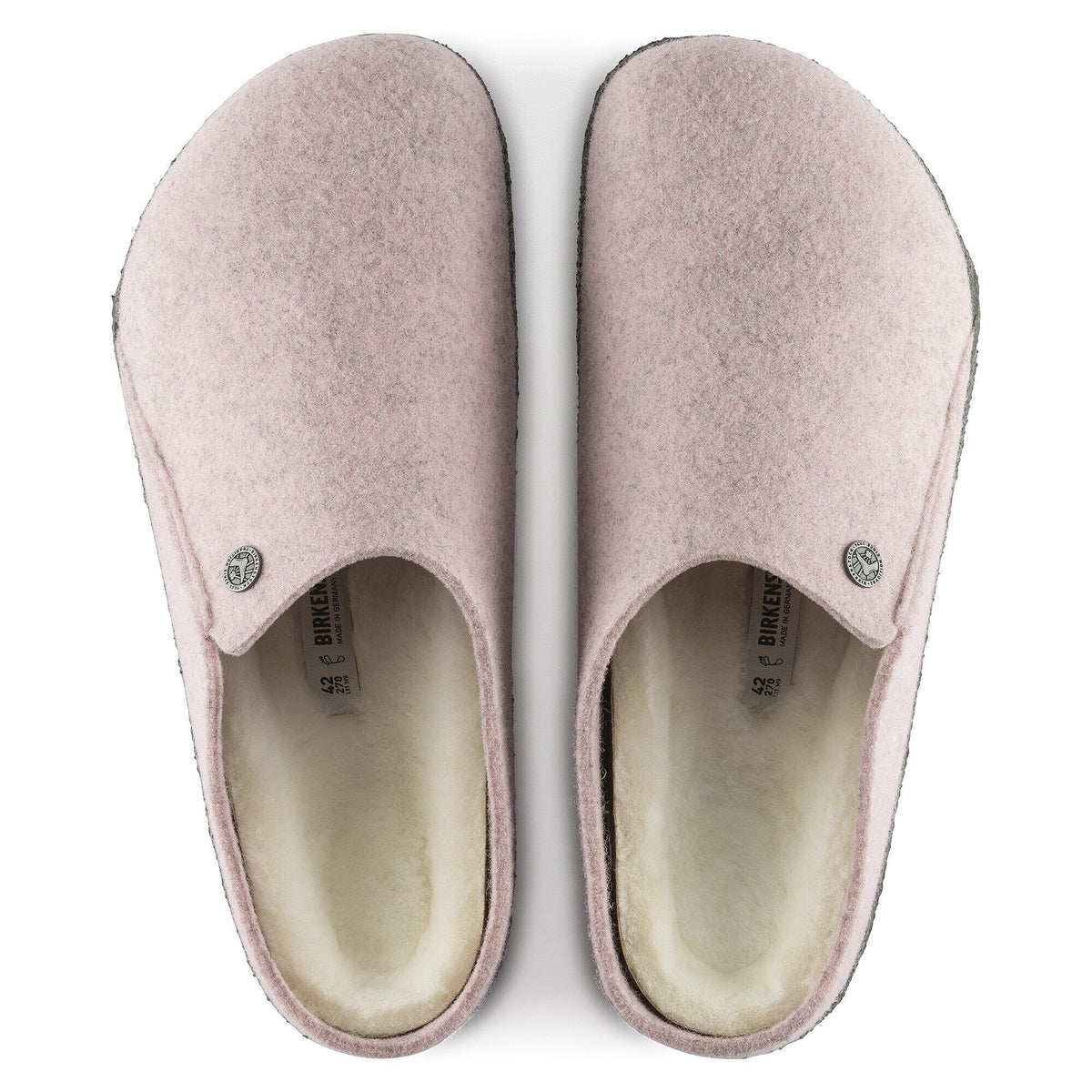 Zermatt Shearling Felt in Color Soft Pink | Birkenstock