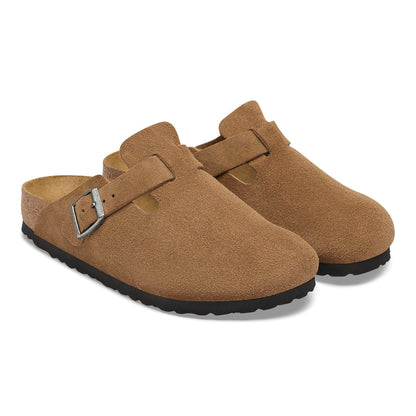 Boston Suede Leather in Color Dark Tea | Birkenstock