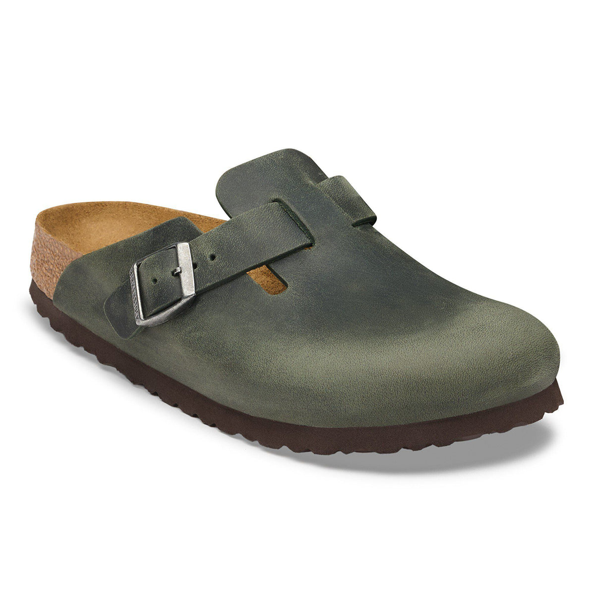 Boston Oiled Leather in Color Thyme | Birkenstock