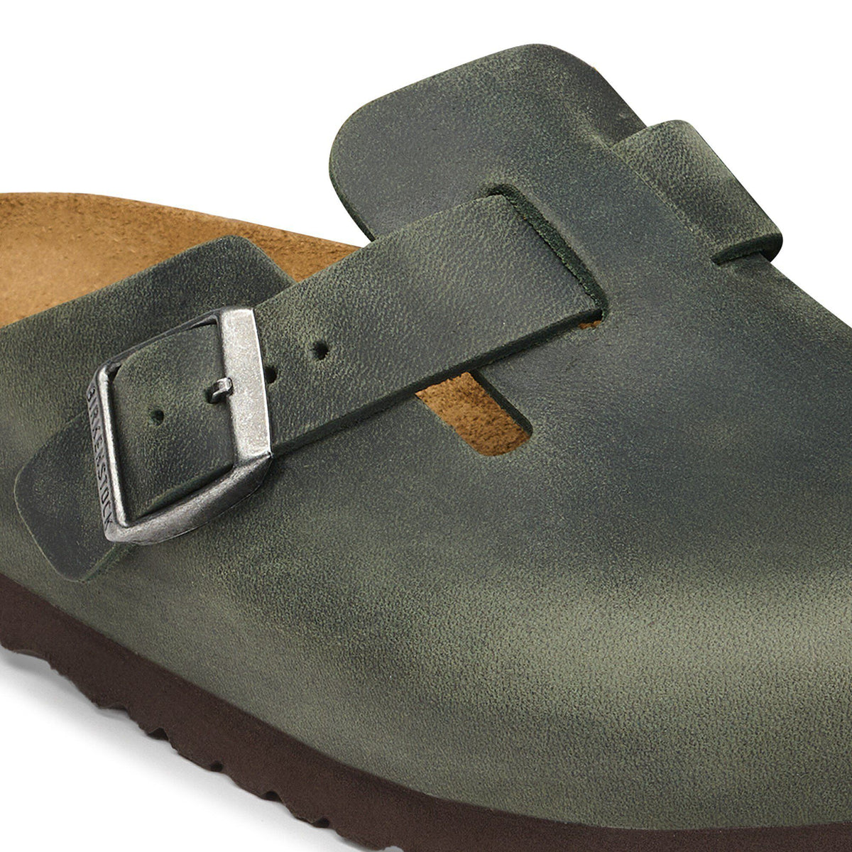 Boston Oiled Leather in Color Thyme | Birkenstock