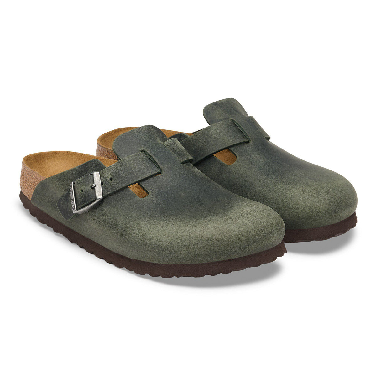 Boston Oiled Leather in Color Thyme | Birkenstock