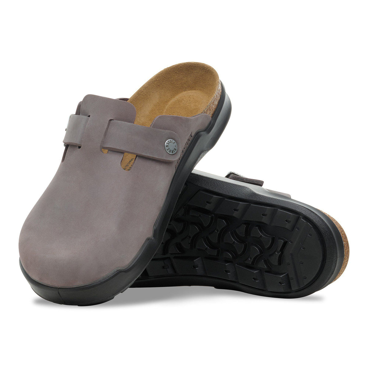 Boston Crosstown Oiled Leather in Color Iron | Birkenstock