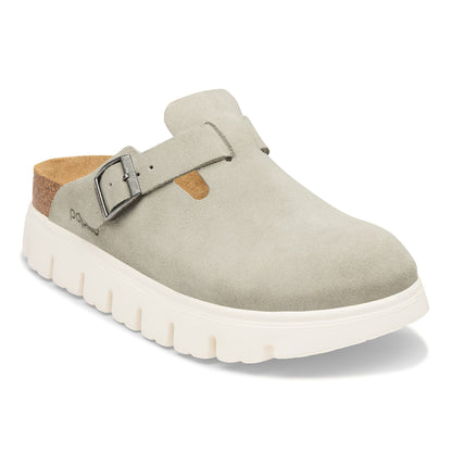 Boston Chunky Suede Leather in Color Oyster | Birkenstock