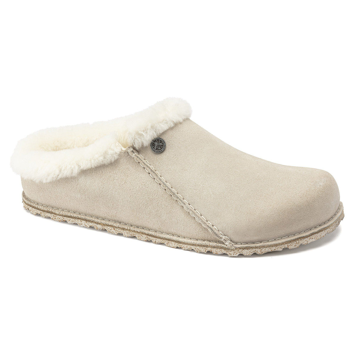 Zermatt Premium Suede Leather in Color Antique White | Birkenstock