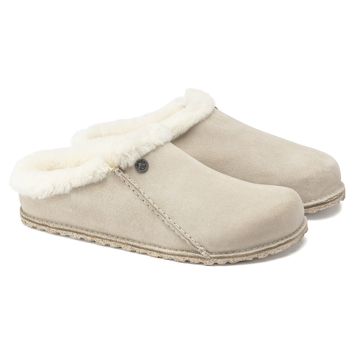 Zermatt Premium Suede Leather in Color Antique White | Birkenstock