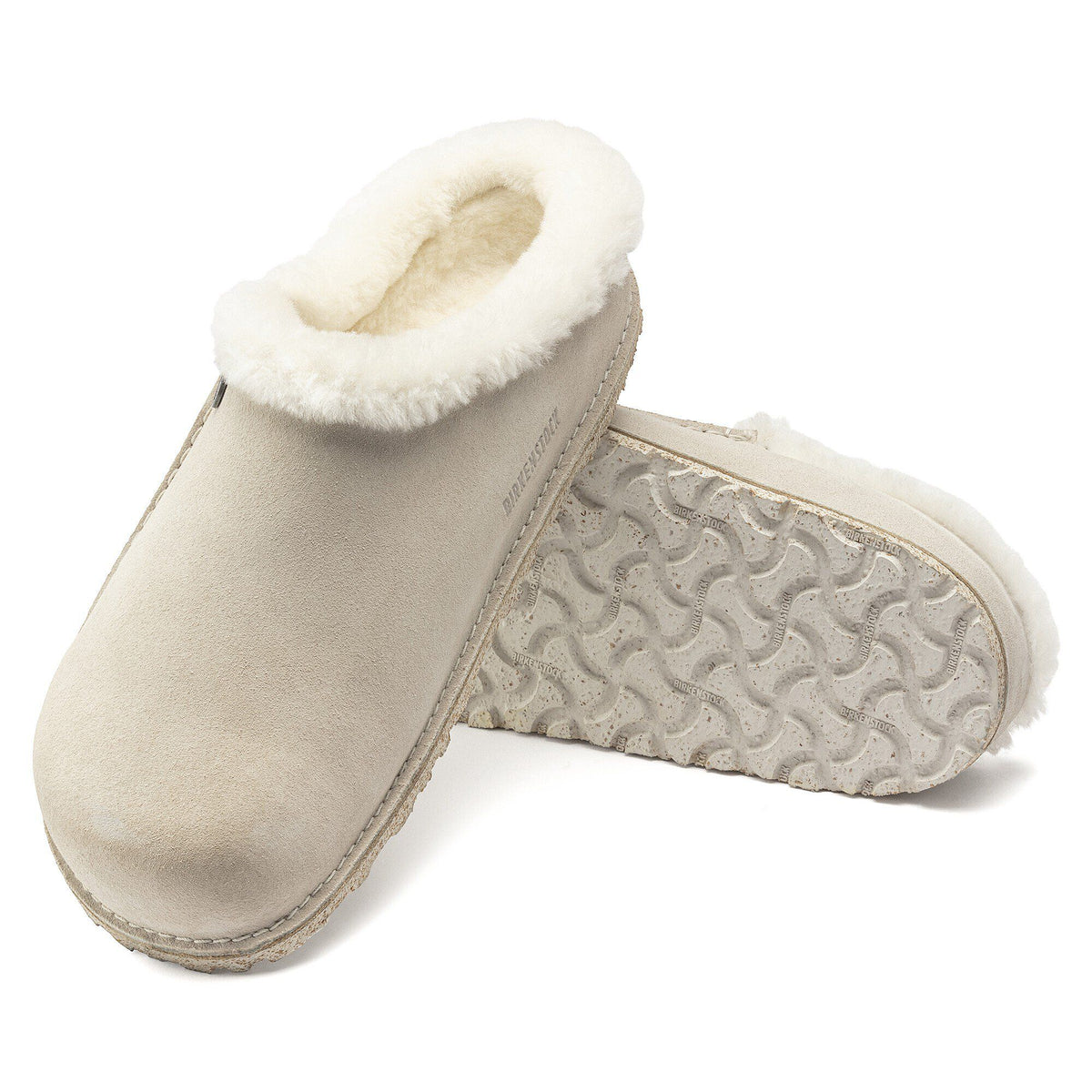 Zermatt Premium Suede Leather in Color Antique White | Birkenstock