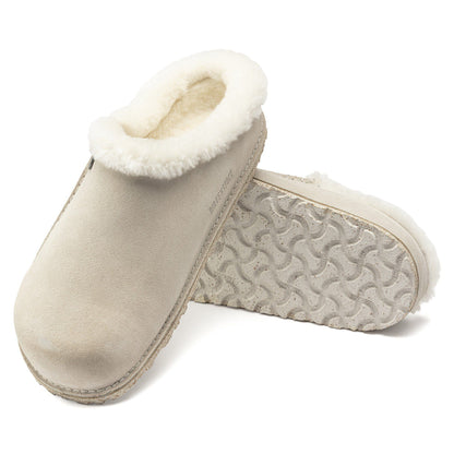 Zermatt Premium Suede Leather in Color Antique White | Birkenstock