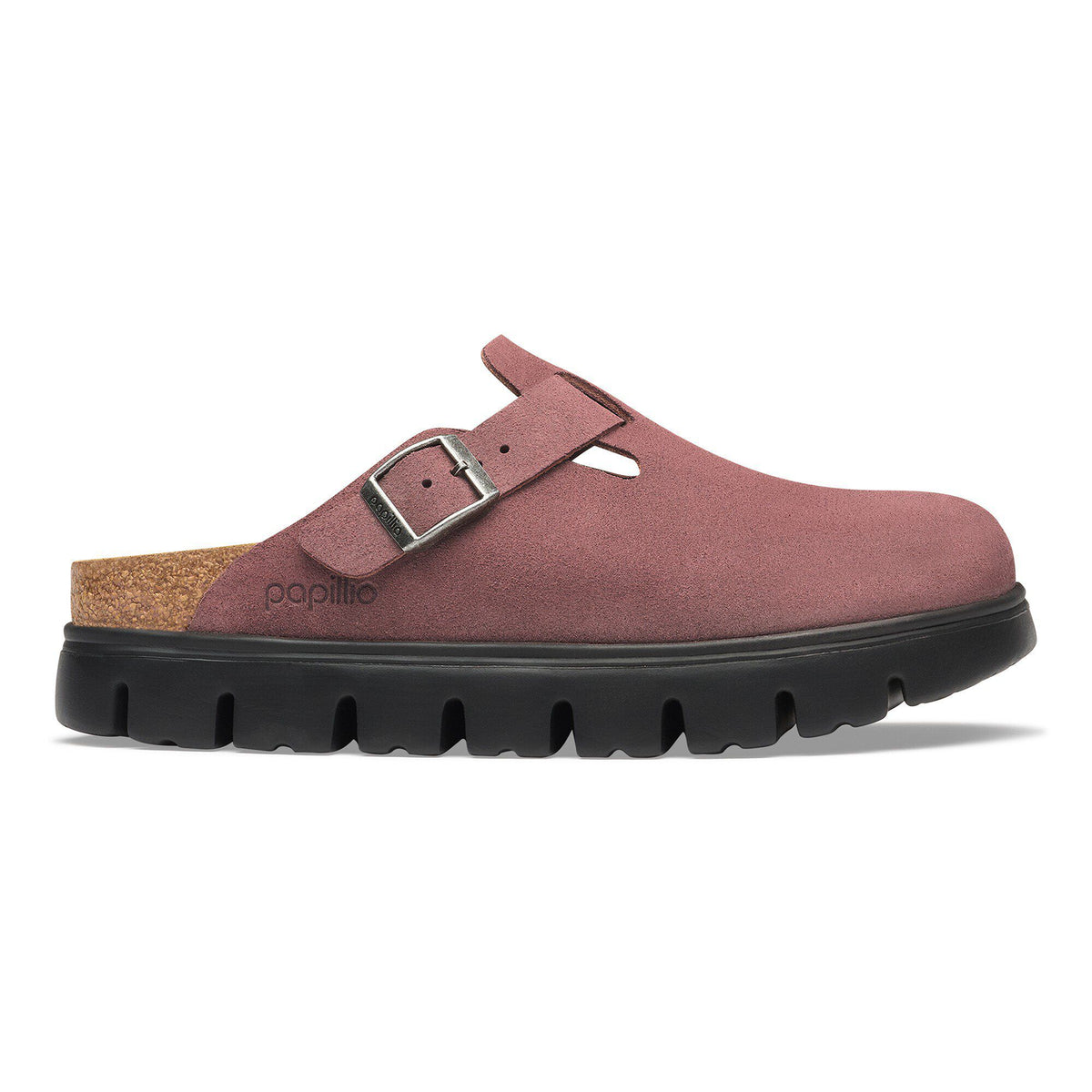Boston Chunky Suede Leather in Color Pepper | Birkenstock