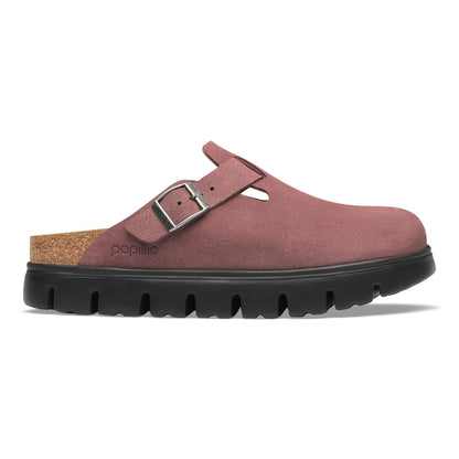 Boston Chunky Suede Leather in Color Pepper | Birkenstock