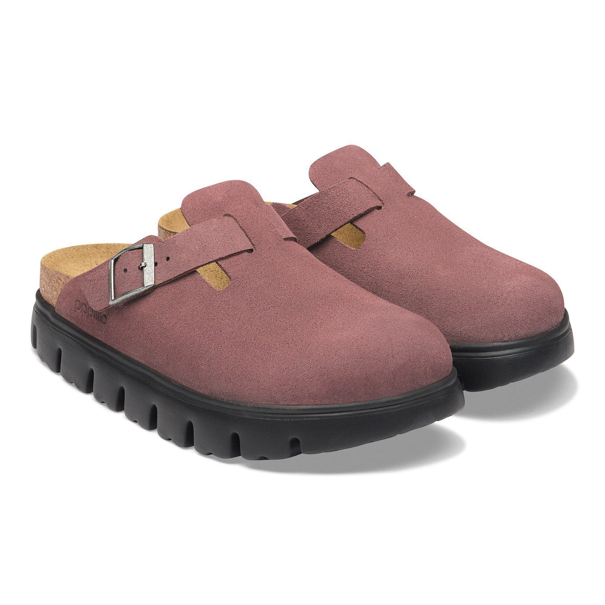 Boston Chunky Suede Leather in Color Pepper | Birkenstock