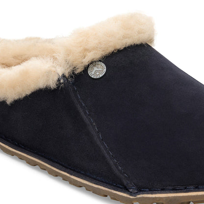 Zermatt Premium Shearling Suede Leather in Color Midnight Blue | Birkenstock
