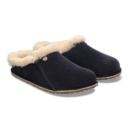 Zermatt Premium Shearling Suede Leather in Color Midnight Blue | Birkenstock
