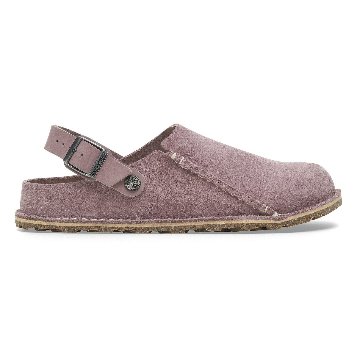 Lutry Premium Suede Suede Leather in Color Faded Purple | Birkenstock