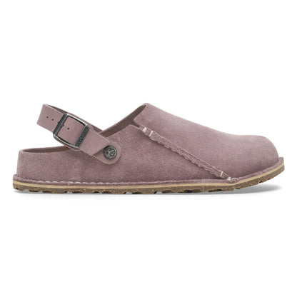 Lutry Premium Suede Suede Leather in Color Faded Purple | Birkenstock