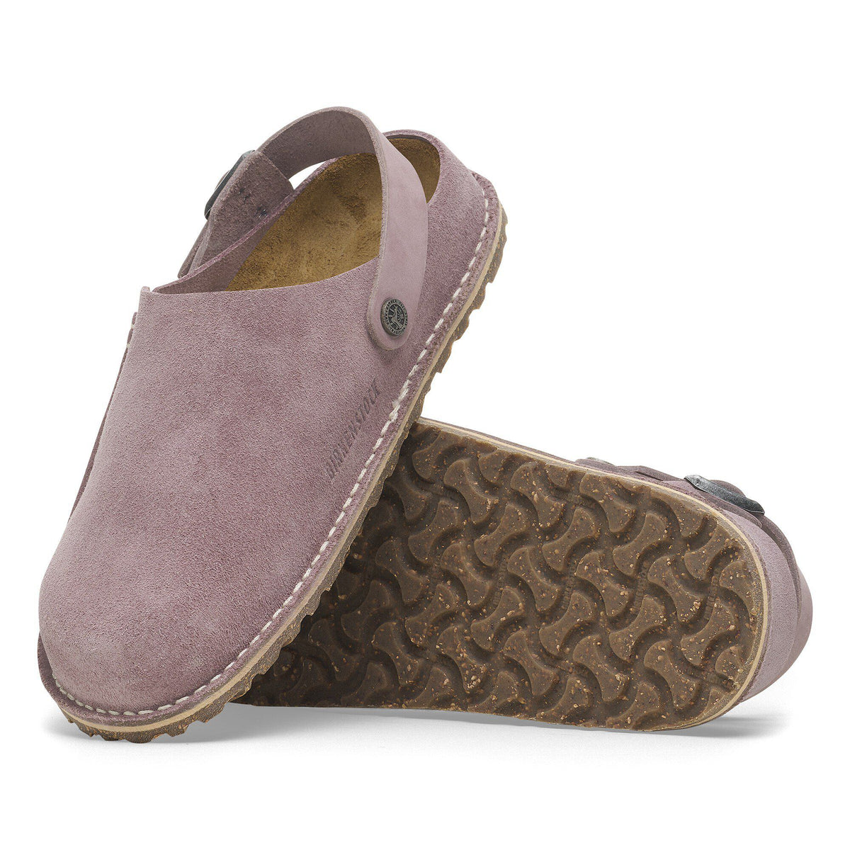 Lutry Premium Suede Suede Leather in Color Faded Purple | Birkenstock