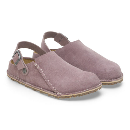 Lutry Premium Suede Suede Leather in Color Faded Purple | Birkenstock