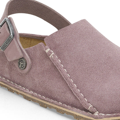 Lutry Premium Suede Suede Leather in Color Faded Purple | Birkenstock