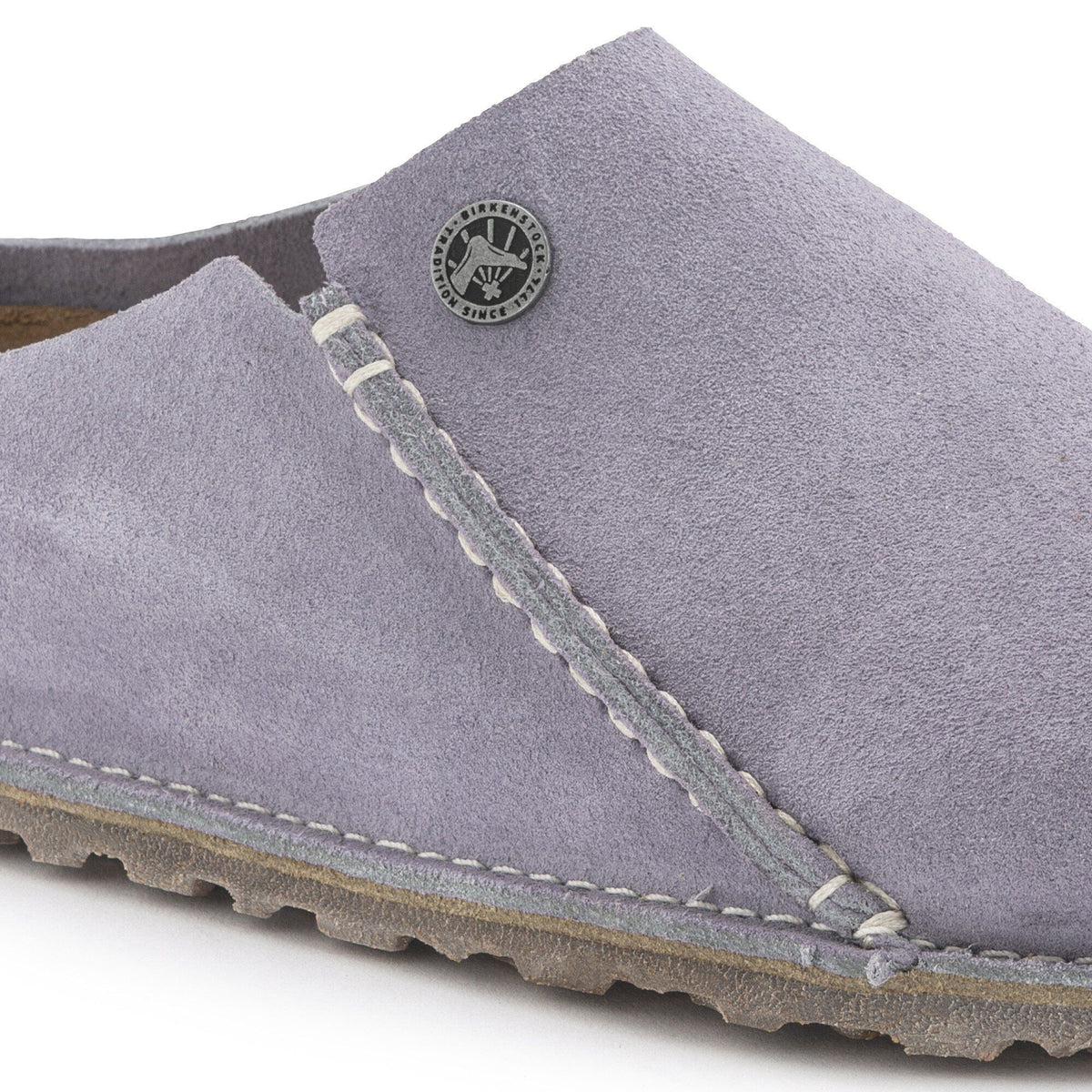 Zermatt Premium Suede Leather in Color Purple Fog | Birkenstock