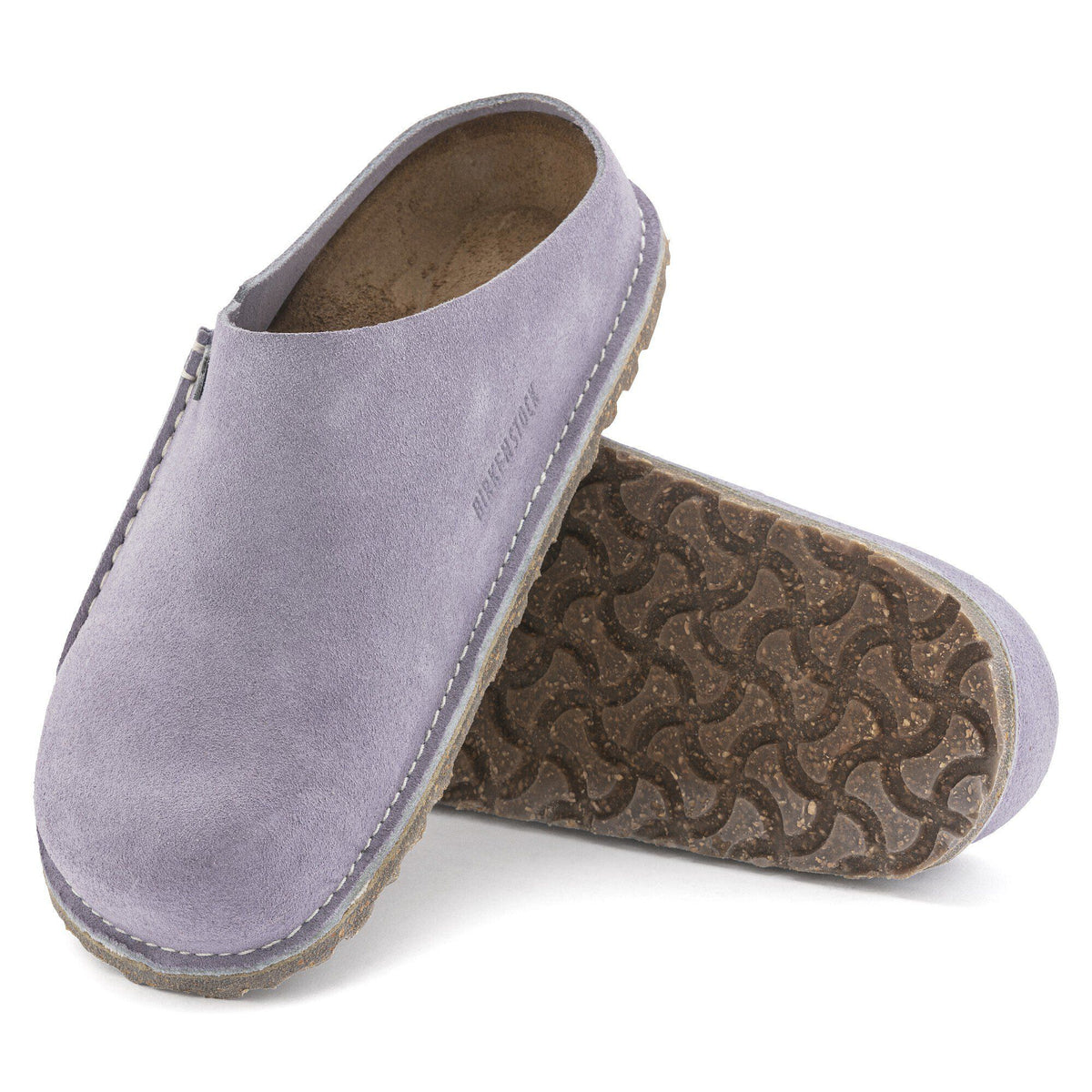 Zermatt Premium Suede Leather in Color Purple Fog | Birkenstock
