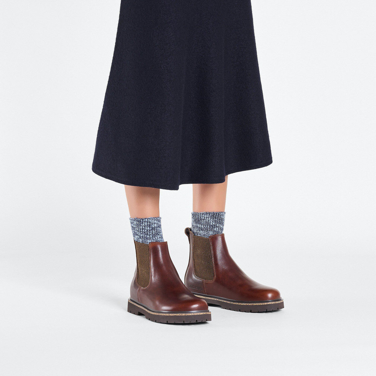 Highwood Slip On Women Leather in Color Chocolate | Birkenstock