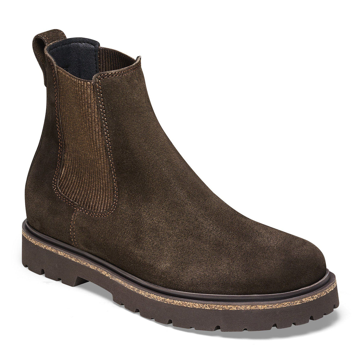 Highwood Slip On Women Suede Leather in Color Mocha | Birkenstock
