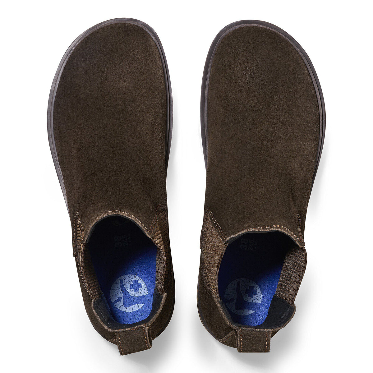 Highwood Slip On Women Suede Leather in Color Mocha | Birkenstock