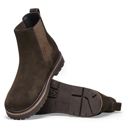 Highwood Slip On Women Suede Leather in Color Mocha | Birkenstock