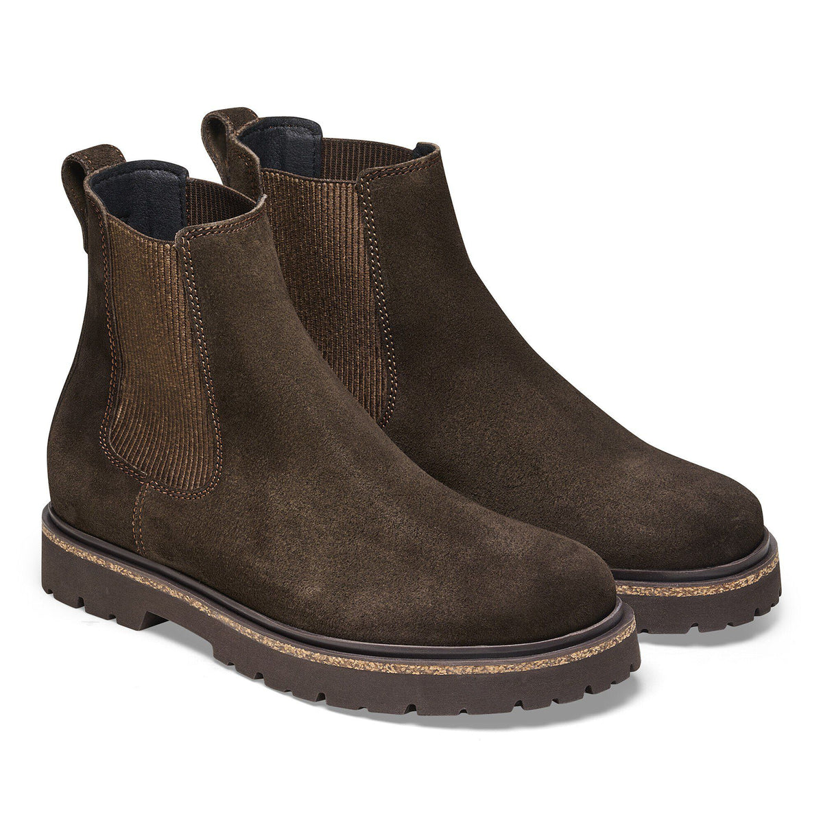 Highwood Slip On Women Suede Leather in Color Mocha | Birkenstock