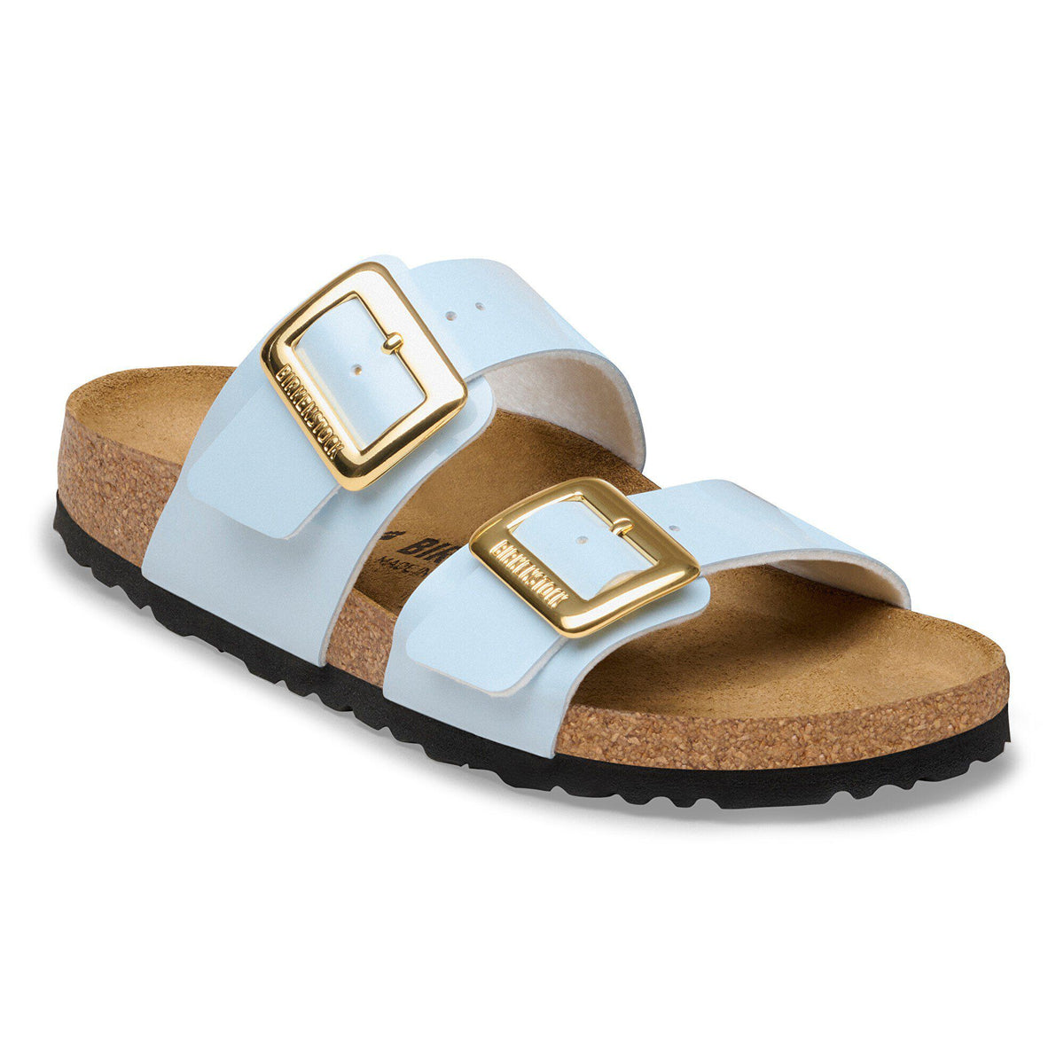Sydney Luxe Buckle Birko-Flor Patent in Color Patent Baby Blue | Birkenstock