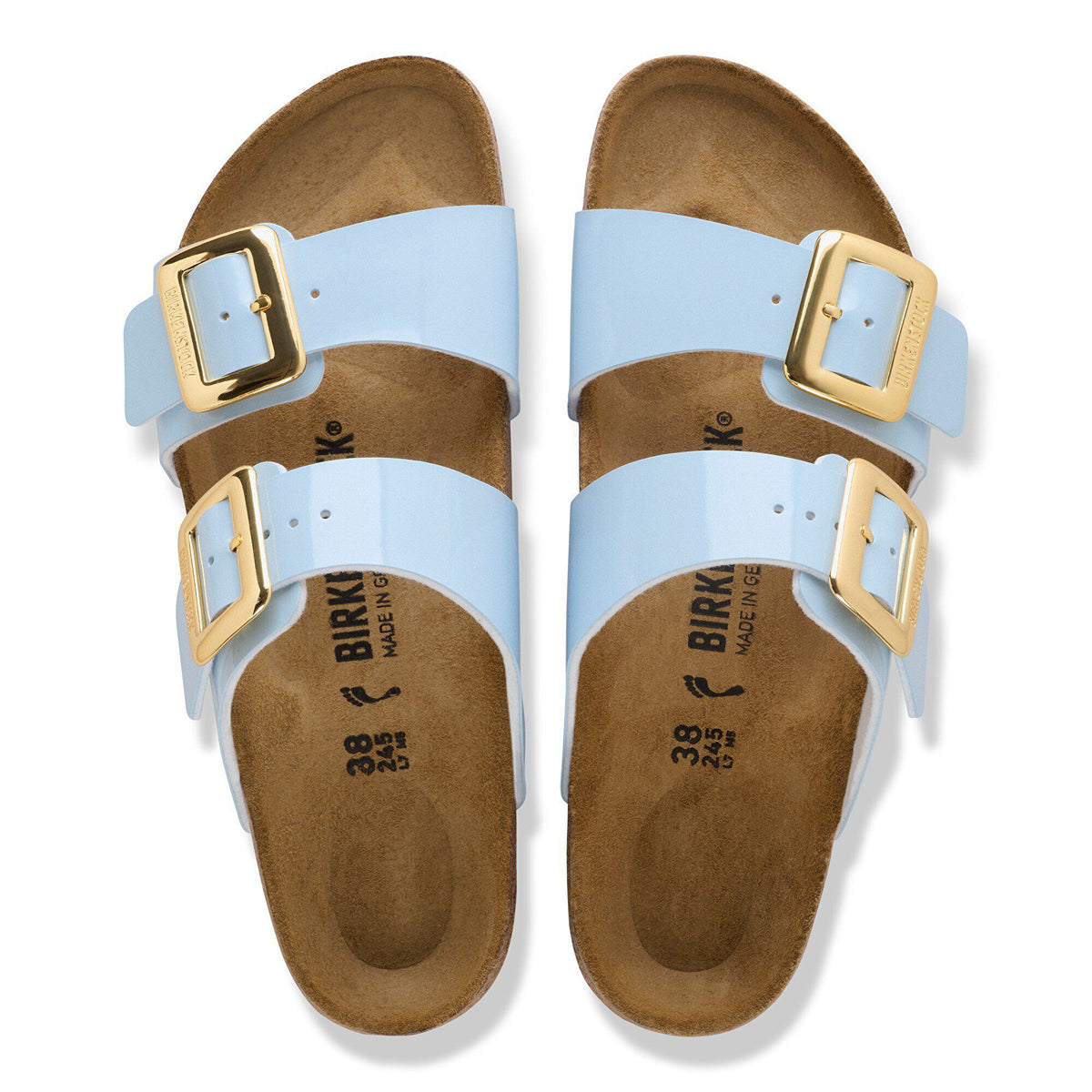 Sydney Luxe Buckle Birko-Flor Patent in Color Patent Baby Blue | Birkenstock