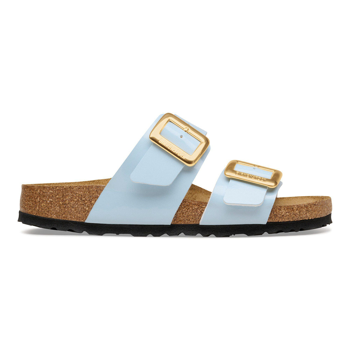 Sydney Luxe Buckle Birko-Flor Patent in Color Patent Baby Blue | Birkenstock