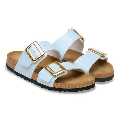 Sydney Luxe Buckle Birko-Flor Patent in Color Patent Baby Blue | Birkenstock