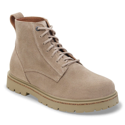 Highwood Lace Mid Women Suede Leather in Color Taupe | Birkenstock
