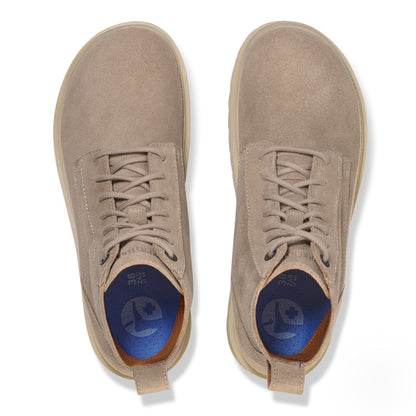 Highwood Lace Mid Men Suede Leather in Color Taupe | Birkenstock