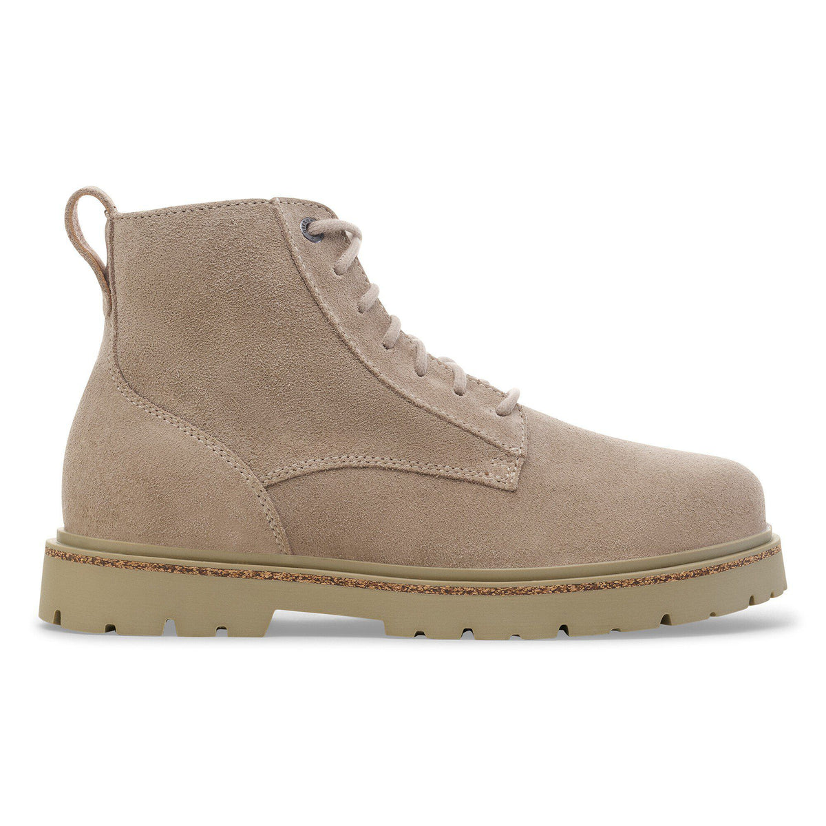 Highwood Lace Mid Men Suede Leather in Color Taupe | Birkenstock