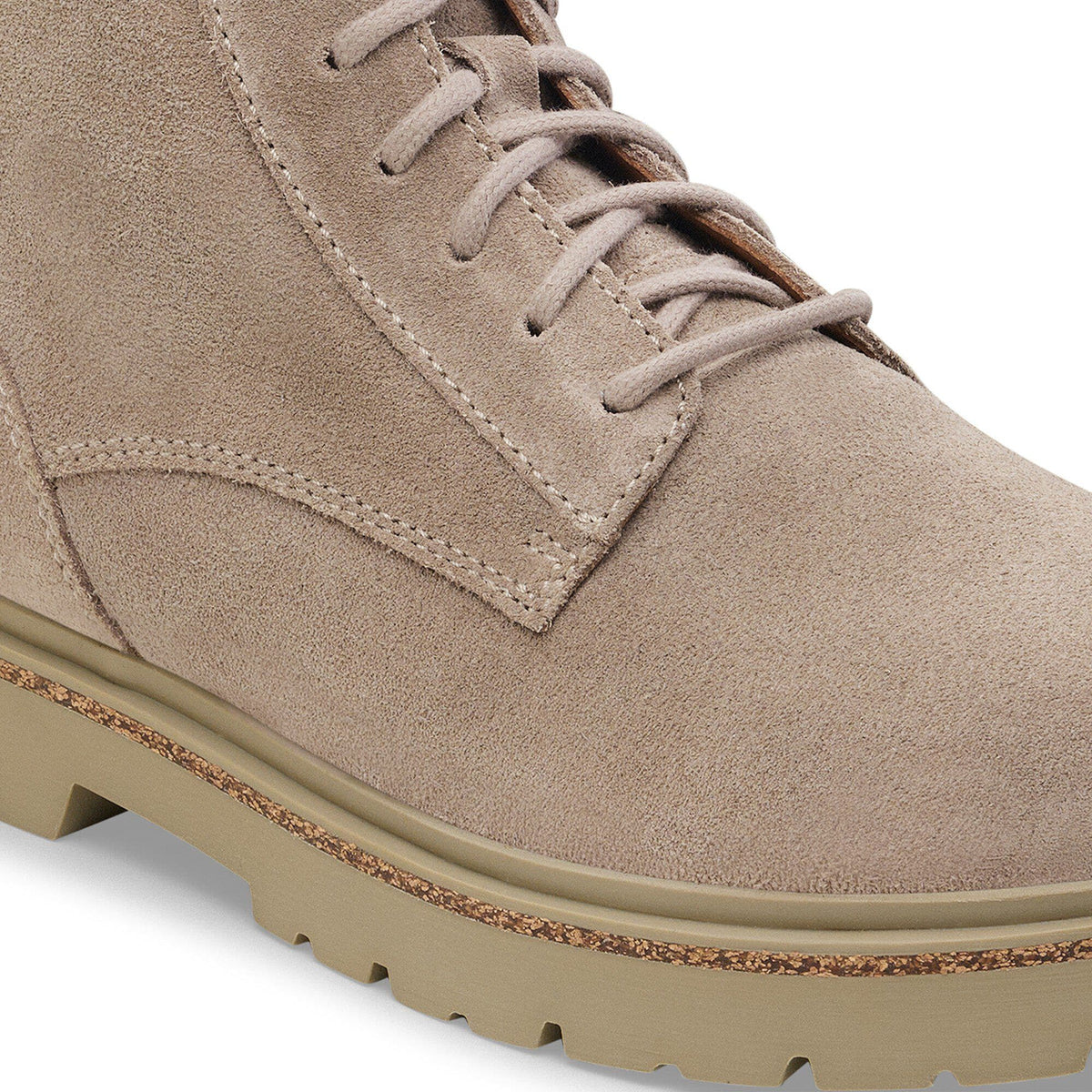 Highwood Lace Mid Men Suede Leather in Color Taupe | Birkenstock
